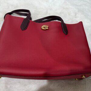 NWT red Coach Tote